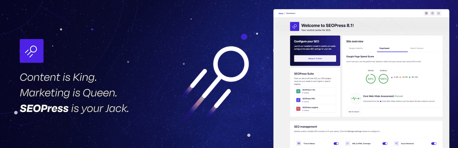 SEOPress – On-site SEO & Analytics