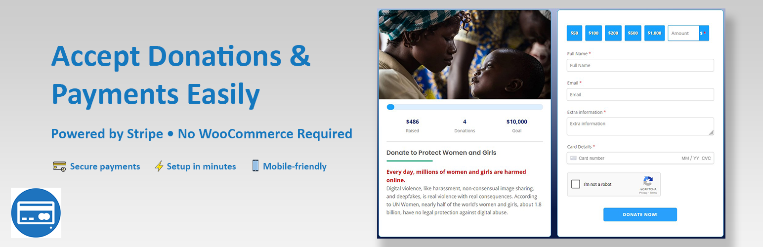 AidWP – Donation & Payment Forms (Stripe Powered)