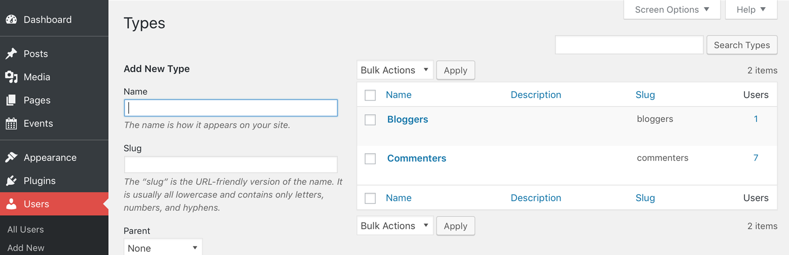 WP User Groups
