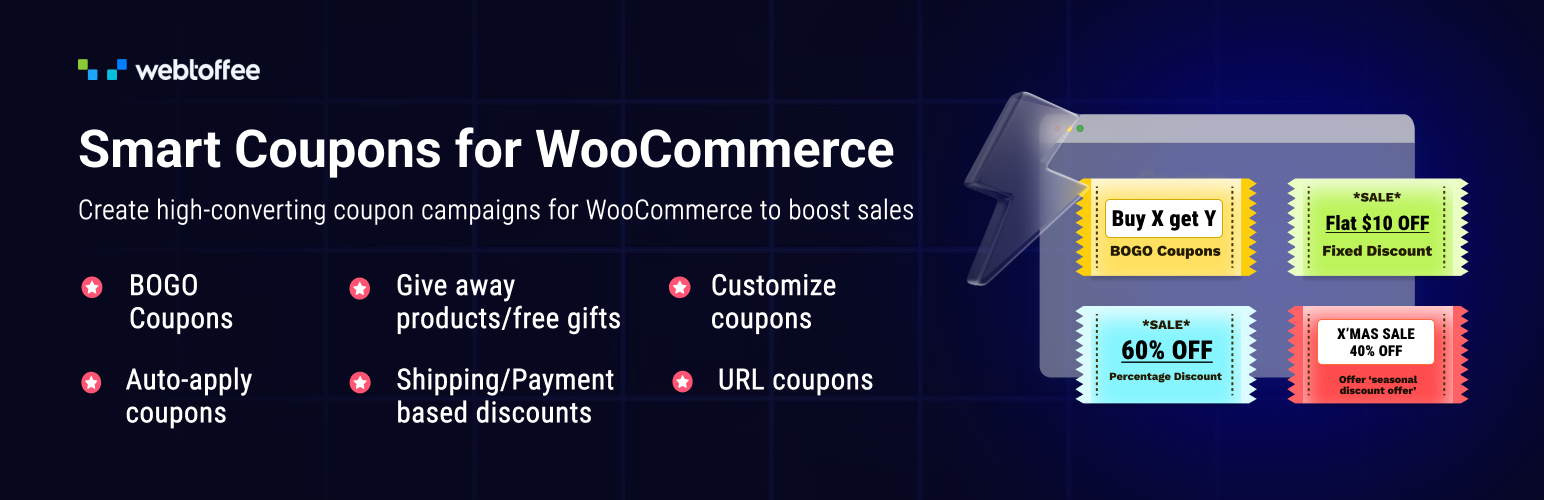 Smart Coupons For WooCommerce Coupons