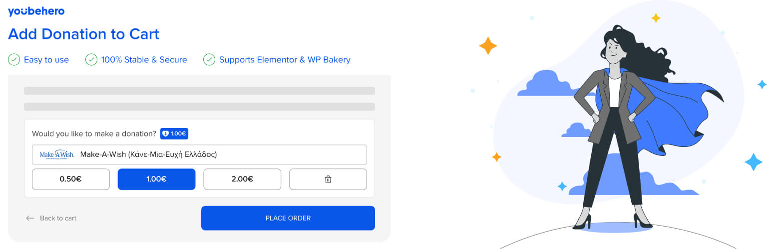 Add Donation to Cart