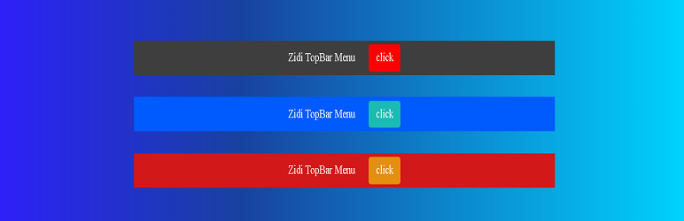 Zidi TopBar Menu